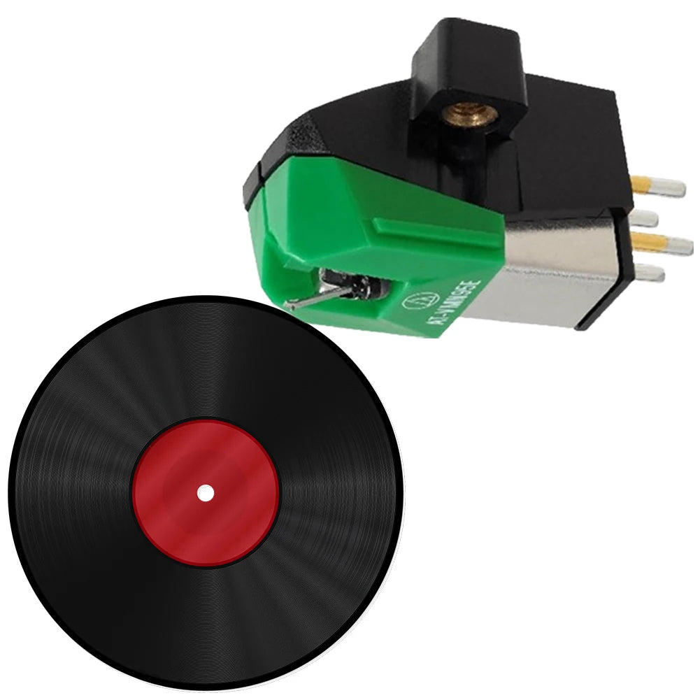 AT-VM95E Dual Moving Magnet Turntable Cartridge Moving Magnet Stereo Cartridge Stylus Double-moving Magnetic Vinyl Cartridge