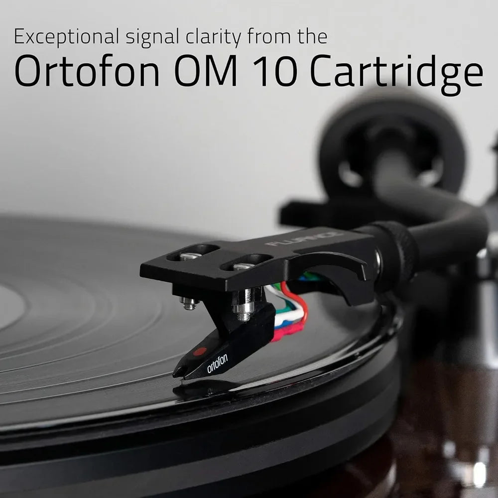 HOT sale RT82 Reference High Fidelity Vinyl Turntable Record Player with Ortofon OM10 Cartridge, Speed Control Motor - Walnut