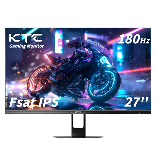KTC Gaming Monitor 27 inch 180hz 1ms | Fast IPS Screen 1080p Monitor|2 x HDMI 2.0 &1 x Display Port 1.4 | Support Freesync and W