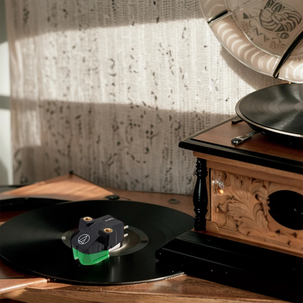 AT-VM95E Dual Moving Magnet Turntable Cartridge Moving Magnet Stereo Cartridge Stylus Double-moving Magnetic Vinyl Cartridge